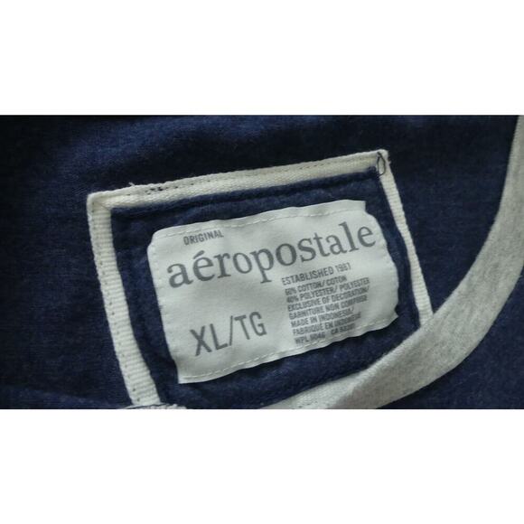 Aeropostale Boat Club T-Shirt Women's Sz XL Embroidered Graphic Navy Nautical - Picture 4 of 7